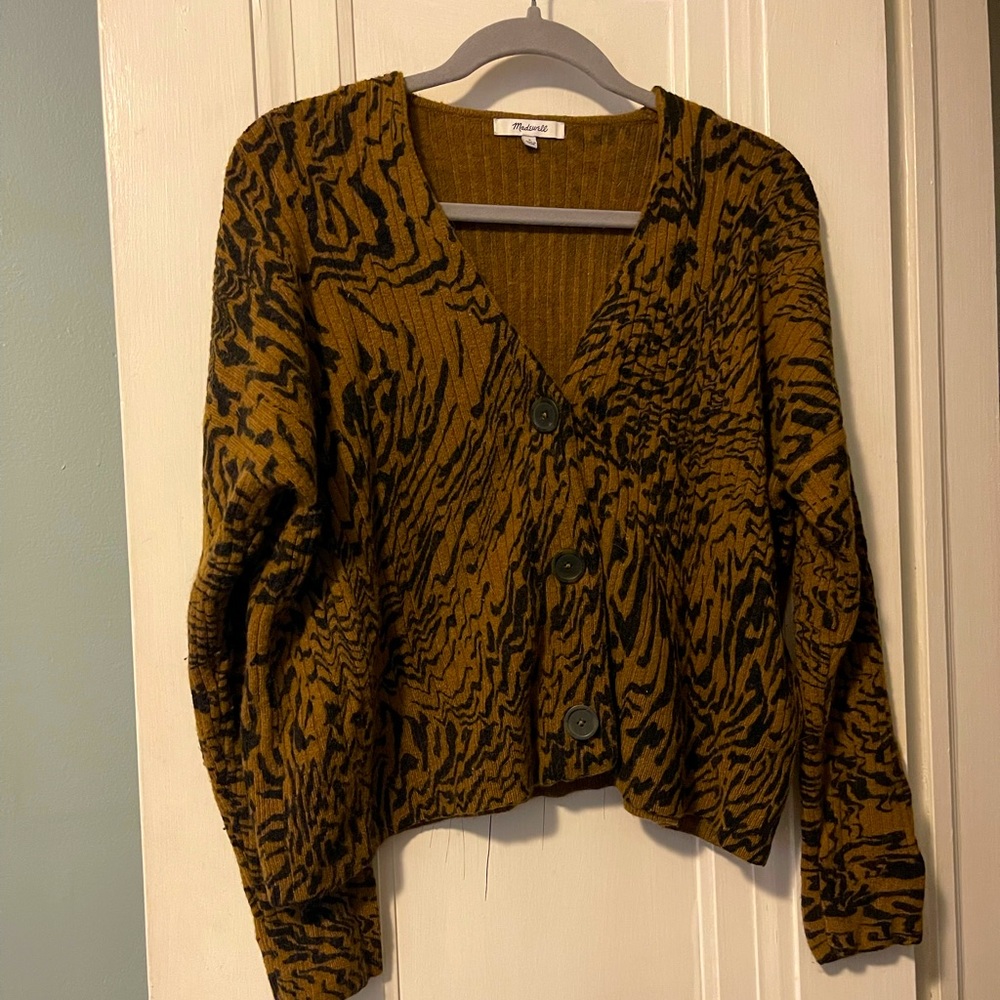 Madewell Cameron Ribbed Cardigan Sweater - Size S